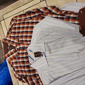 2 tailoredbird xl shirts flip cuff